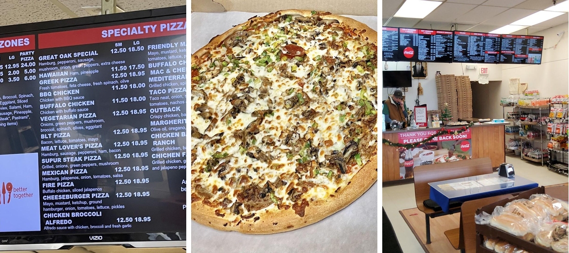 Great Oak Pizza Menu